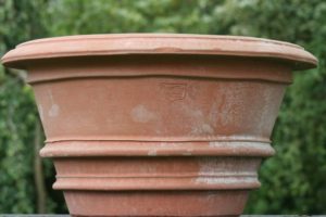 Terracotta pot Poggi Ugo, Vaso Porcinai Con Orli 60